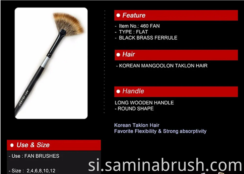 Fan Painting Brush Set
